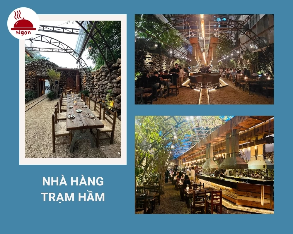 Nhà hàng Thảo Điền - Trạm Hầm có không gian độc đáo, ấn tượng