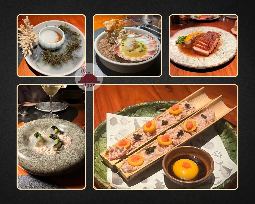 Một số món ăn của nhà hàng Tre Dining