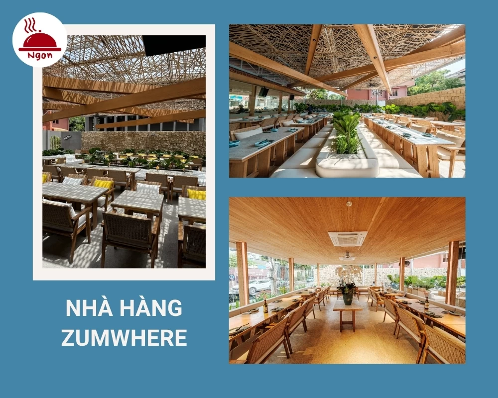 Nhà hàng Thảo Điền ZumWhere có không gian ngoài trời mát mẻ