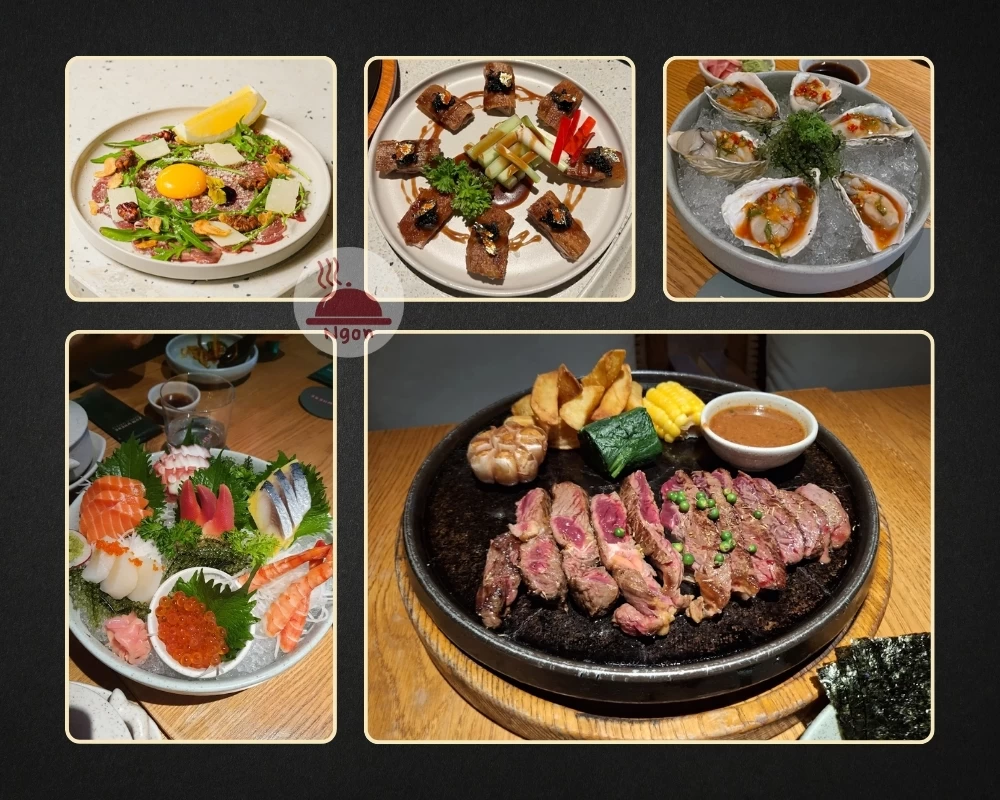 Một số món ăn của nhà hàng ZumWhere