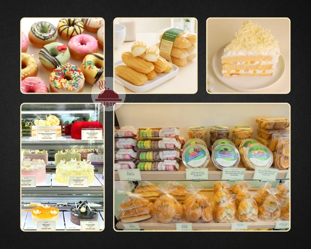 Các món bánh của tiệm bánh quận 7 Savouré Bakery