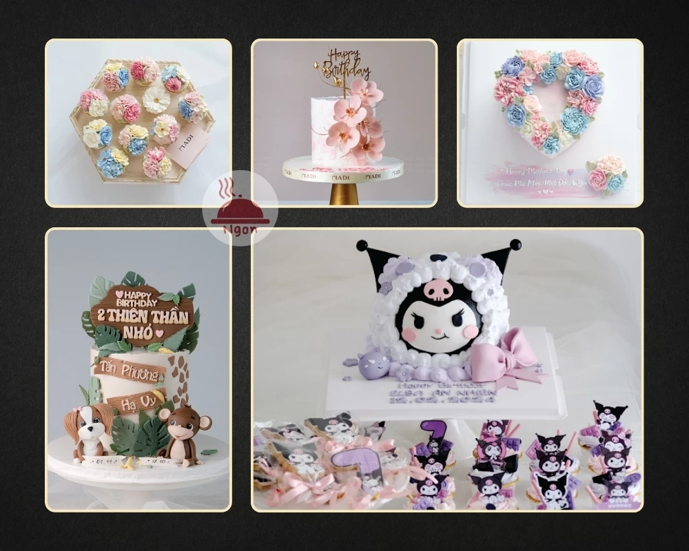 Các món bánh của tiệm bánh kem quận 7 MaDi