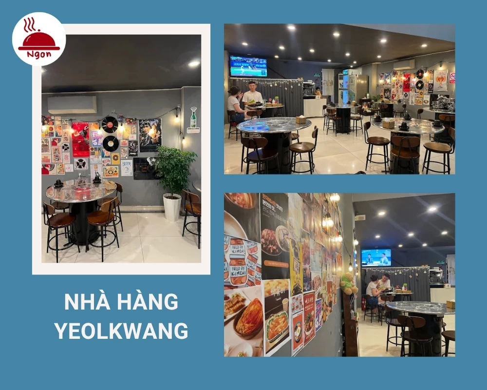 Không gian nhà hàng Yeolkwang mang phong cách Hàn Quốc trẻ trung, năng động