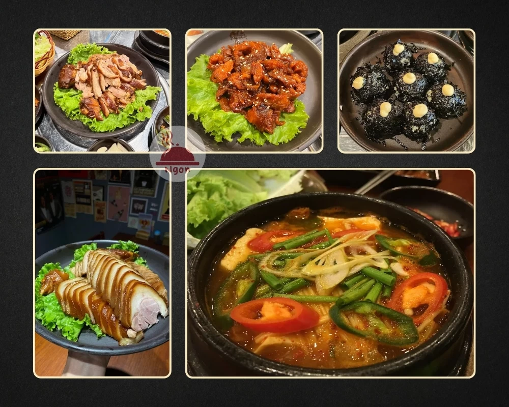 Một số món ăn của nhà hàng Hàn Quốc quận 7 Yeolkwang