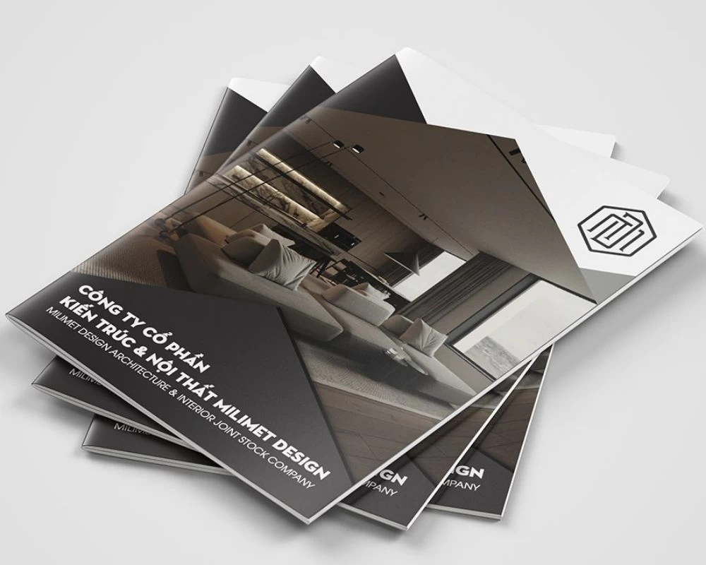 Catalogue của công ty kiến trúc và nội thất Milimet Design