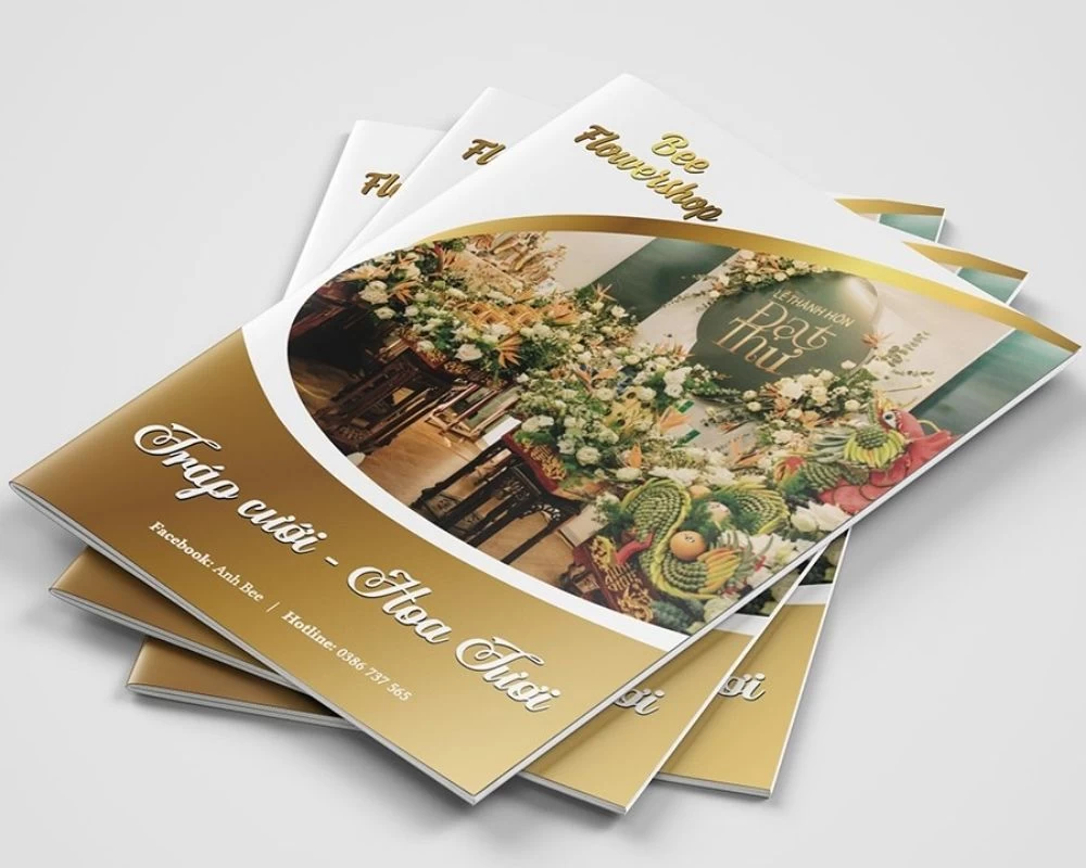 Catalogue cho tháp cưới, hoa tươi