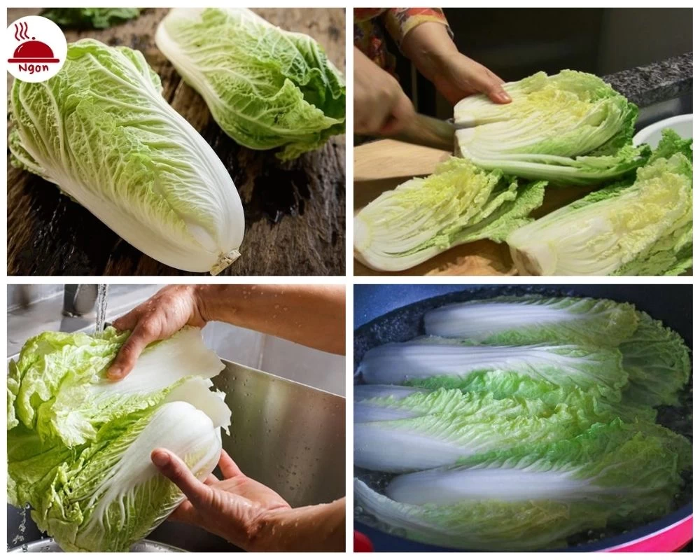 Sơ chế cải thảo