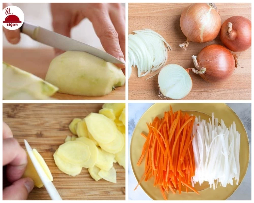 Sơ chế nguyên liệu làm kim chi cải thảo