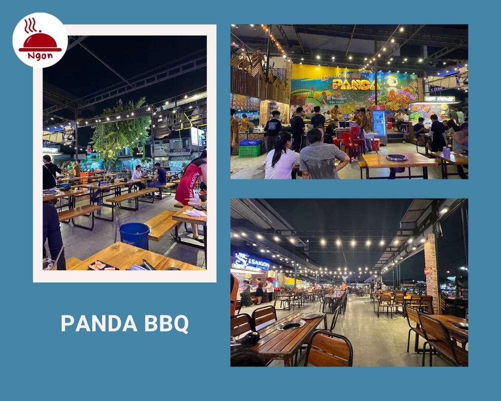 Nhà hàng bò nướng Tân Phú Panda BBQ có không gian sạch sẽ, rộng rãi