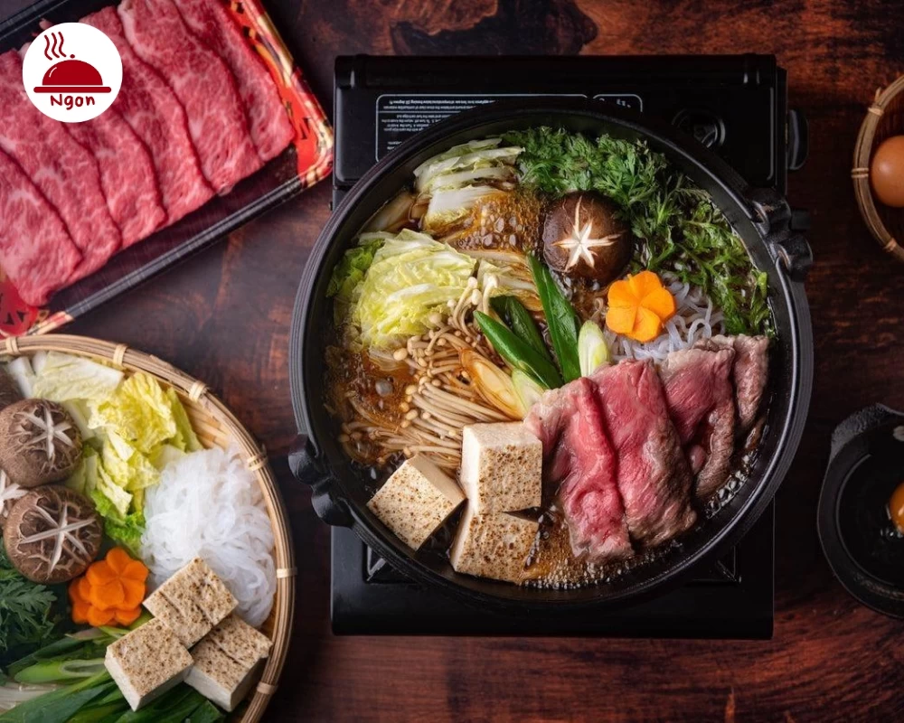 Món ăn truyền thống Nhật Bản - lẩu Sukiyaki