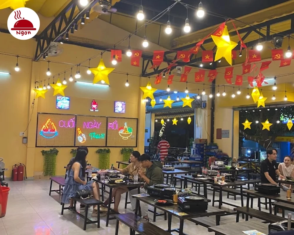 Quán bò nướng Tân Phú - Tiệm Bò Lắc Lư mang phong cách hiện đại, tươi sáng