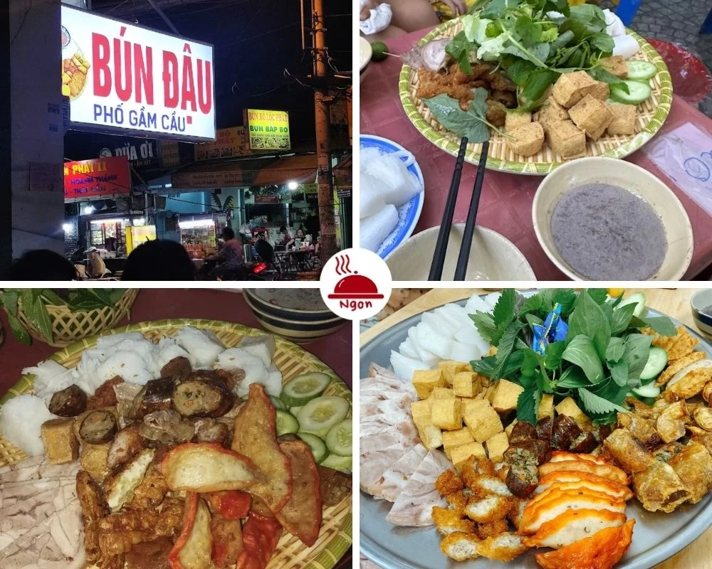 Bún đậu mắm tôm Phố Gầm Cầu