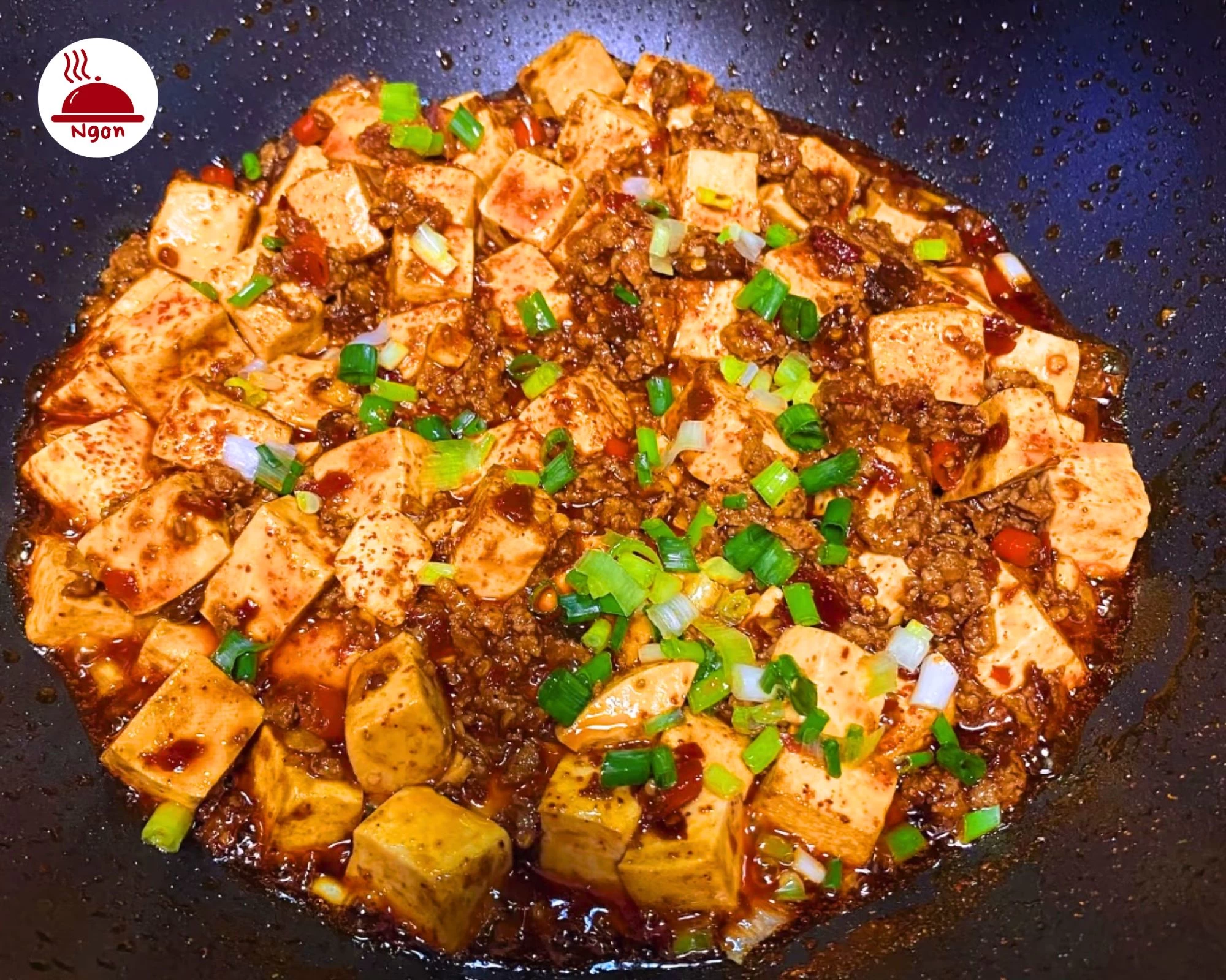 Đậu hũ Tứ Xuyên sau khi hoàn thành các bước trong cách làm, sẵn sàng thưởng thức