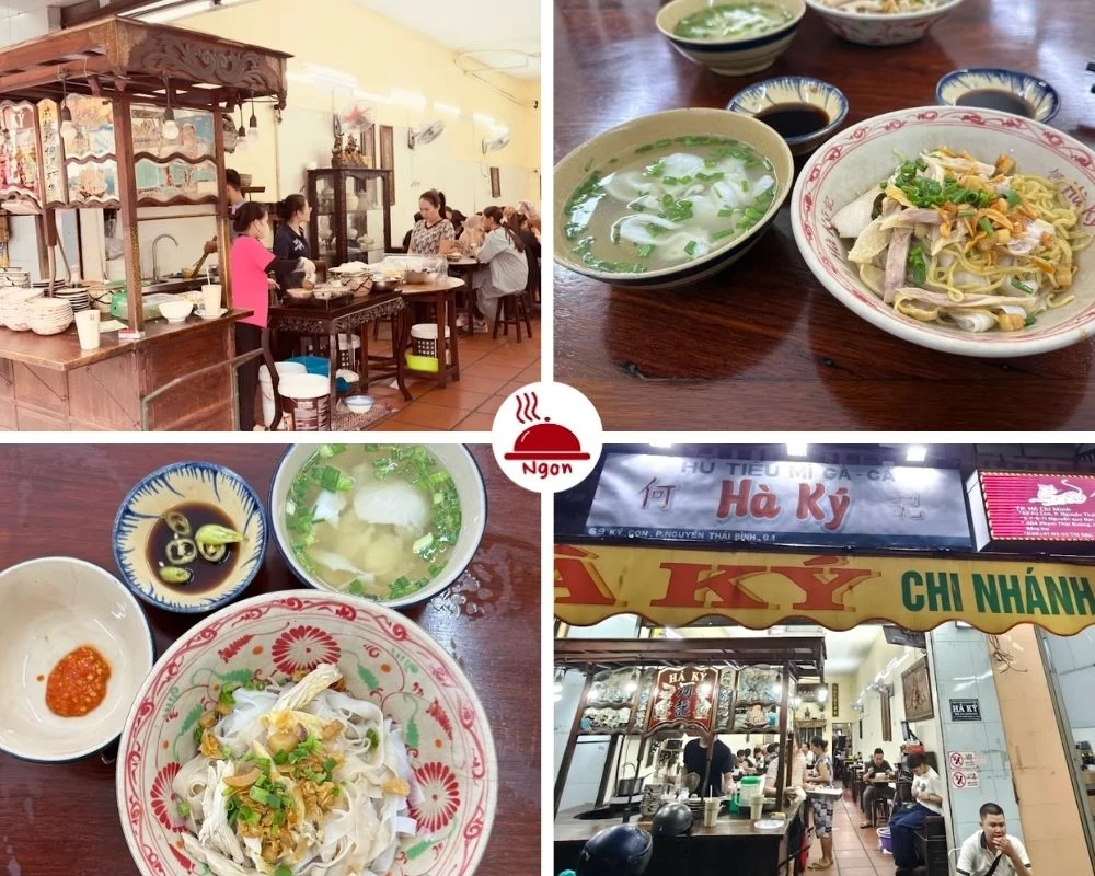 Hủ tiếu gà cá Hà Ký