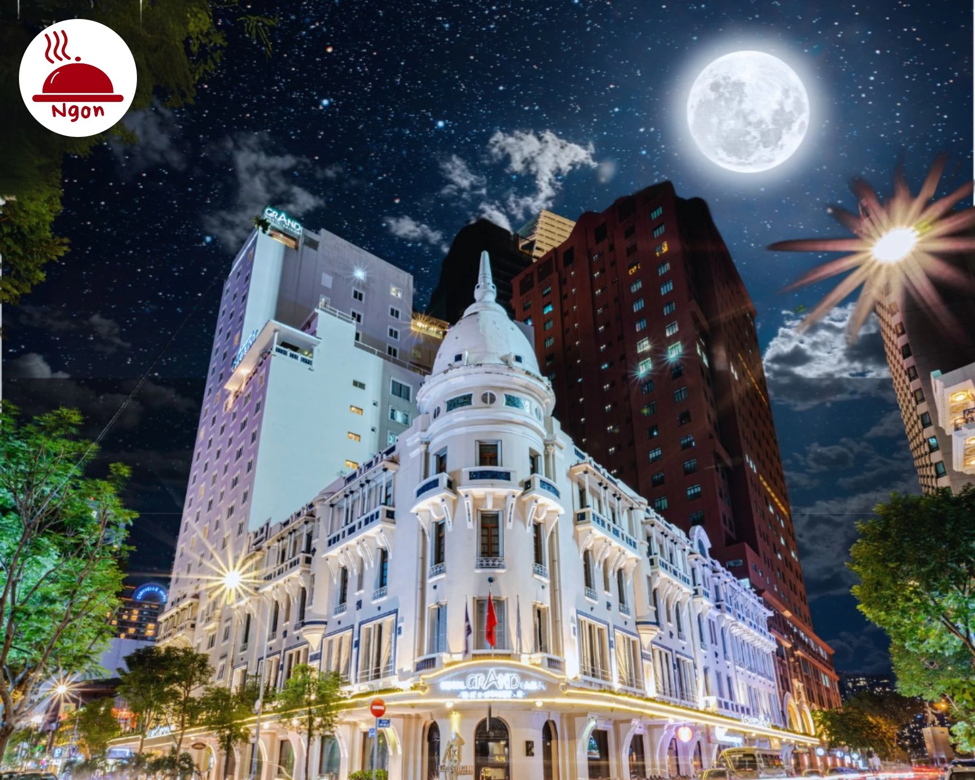 Không gian đẳng cấp và sang trọng tại Grand Hotel, một trong những nhà hàng tiệc cưới quận 1 nổi bật