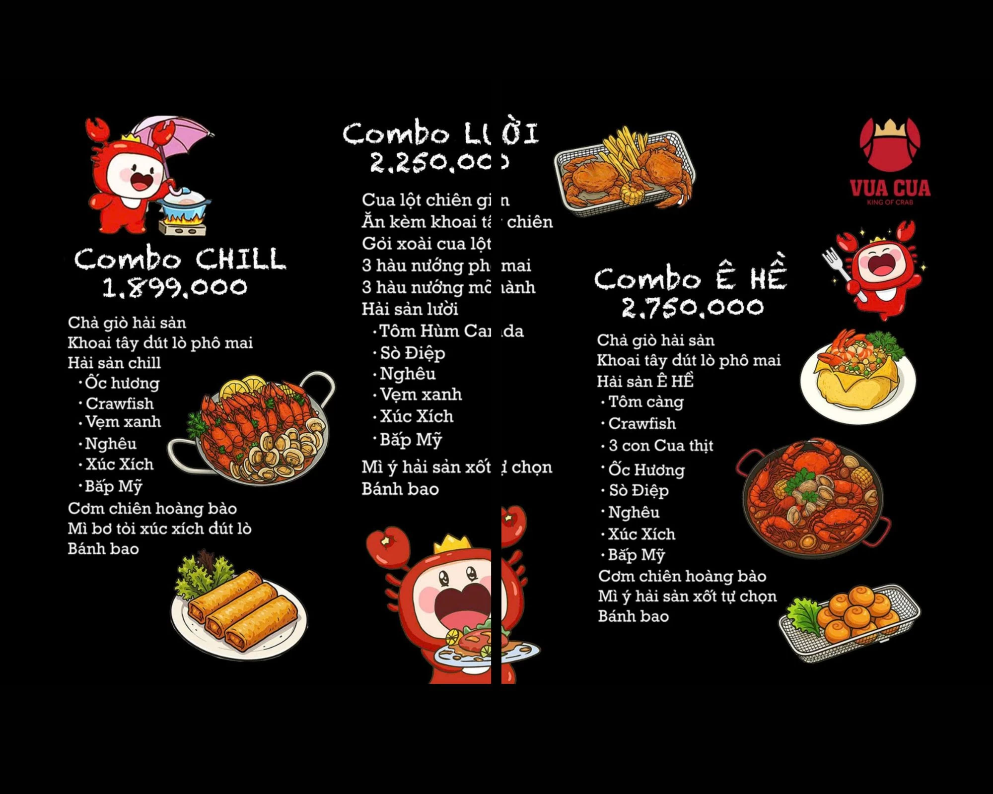 Mê hải sản đừng bỏ qua Vua Cua! Khám phá ngay các combo buffet quận 6 hoành tráng