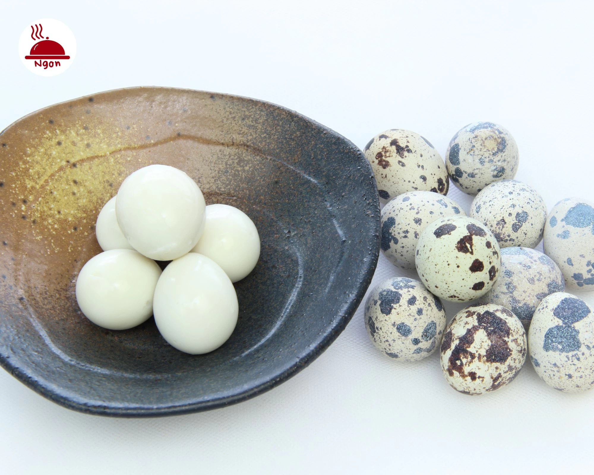 Sơ chế nguyên liệu trứng cút cho món xíu mại trứng cút