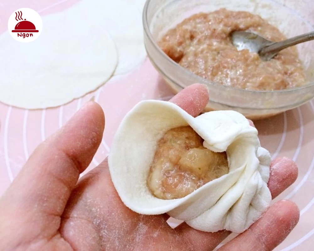 Tạo hình cho bánh bao