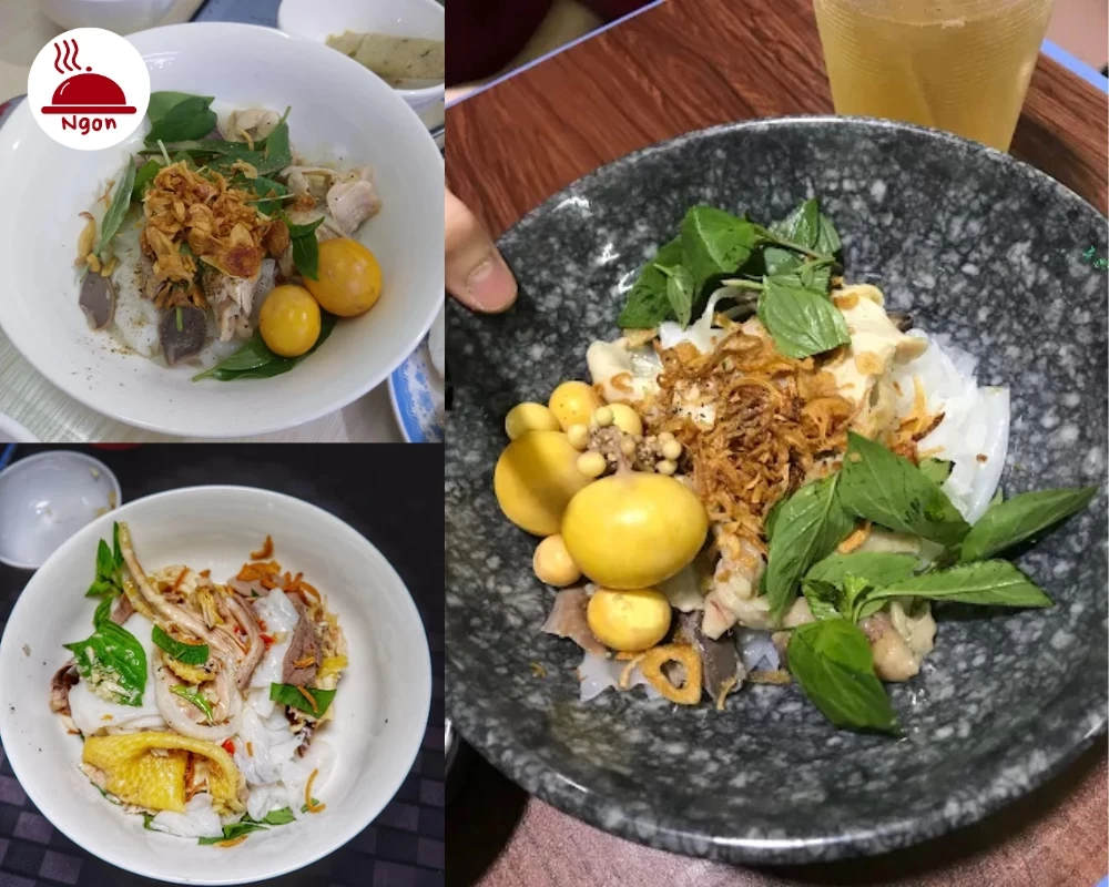 Món bánh ướt của quán Bánh Căn Đà Lạt Cô Quỳnh