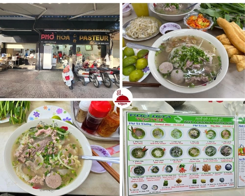 Món phở bò nổi tiếng tại quán phở Anh