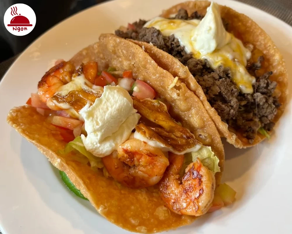 Bánh tacos có vẻ ngoài trông rất hấp dẫn, bắt mắt