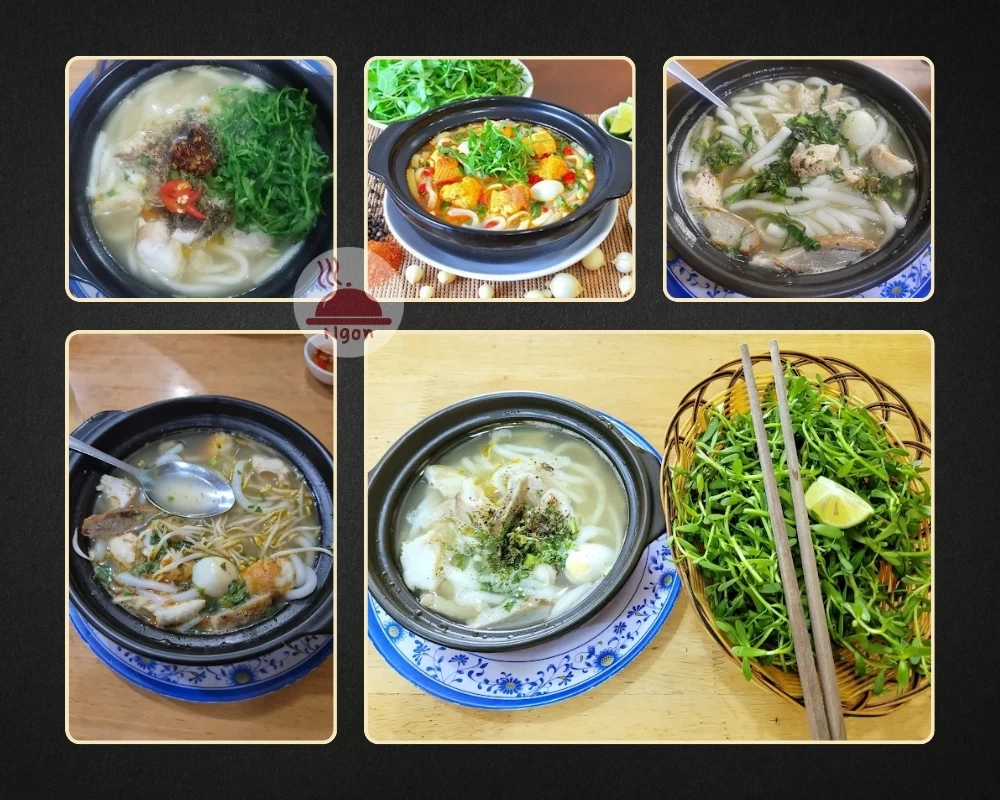 Món bánh canh cá lóc của quán bánh canh cá lóc Ông Ngọ