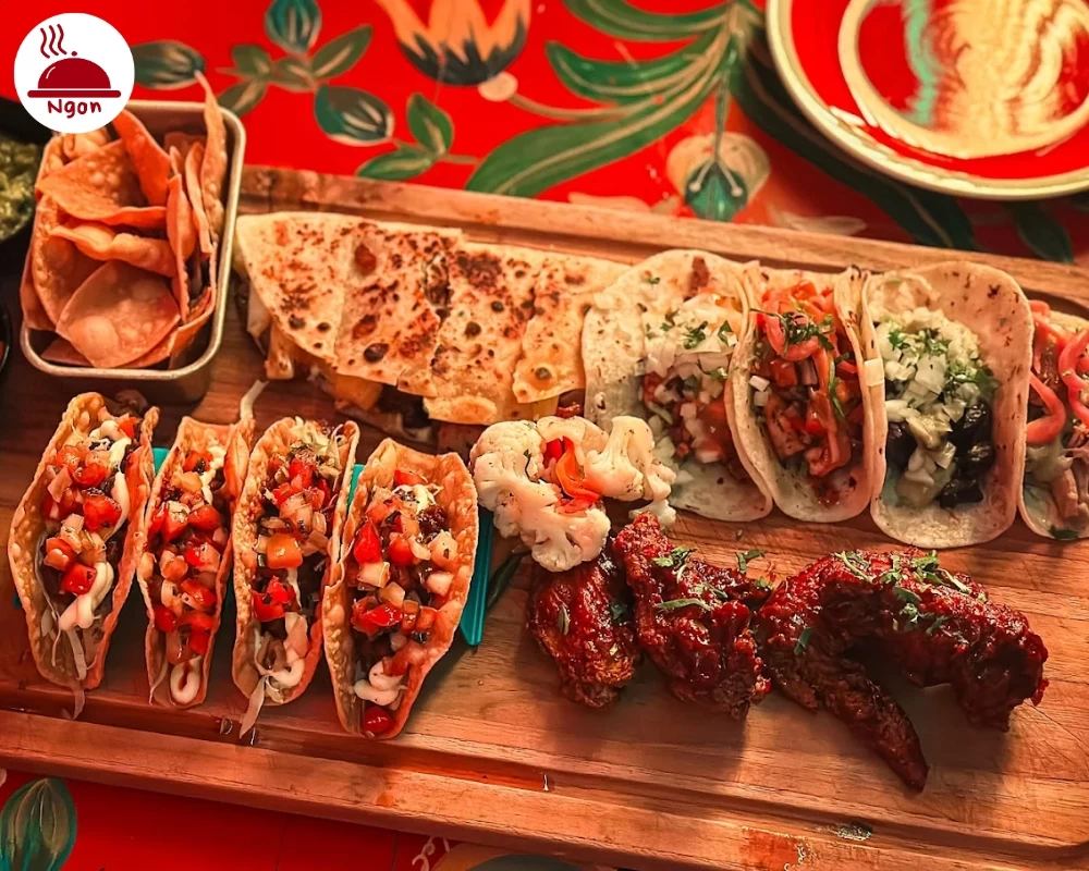 Món bánh tacos của nhà hàng Taco Del Sol