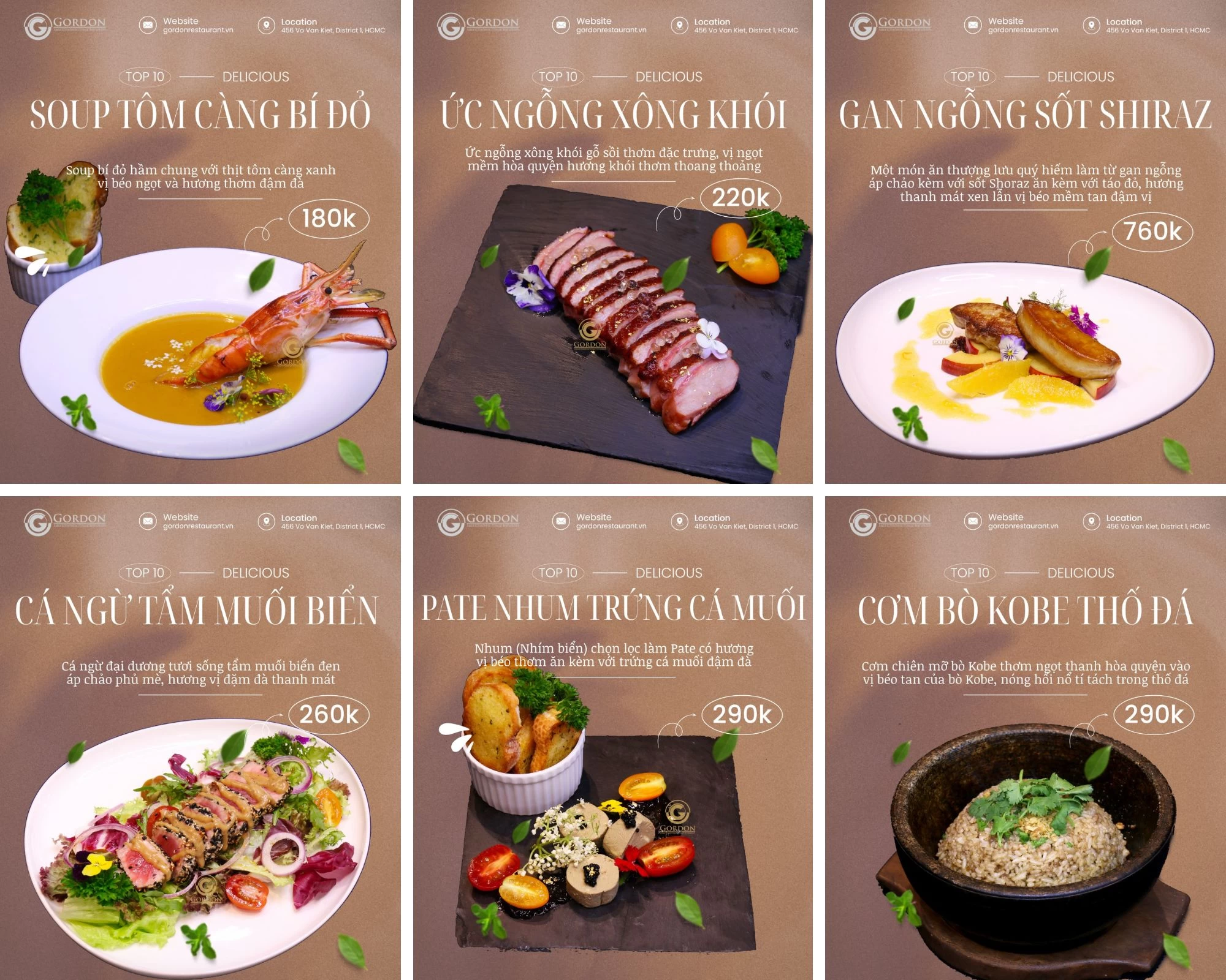 Chất lượng 5 sao, giá thành hấp dẫn. Thử ngay các món "Best-seller" tại nhà hàng Gordon!