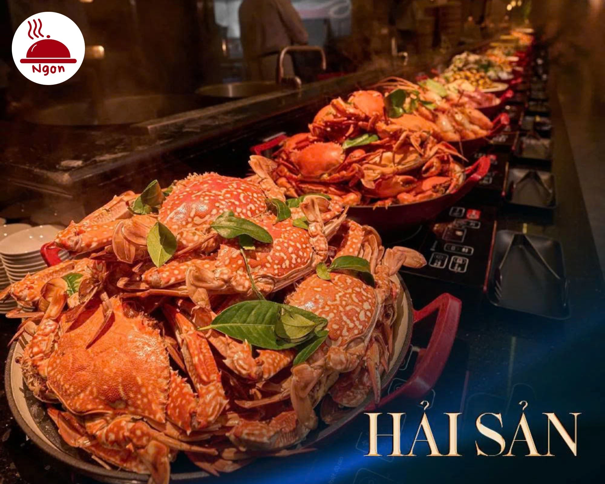 Đại tiệc hải sản tươi sống tại Buffet Cửu Vân Long! Tận hưởng thiên đường cua, ghẹ, tôm... không giới hạn