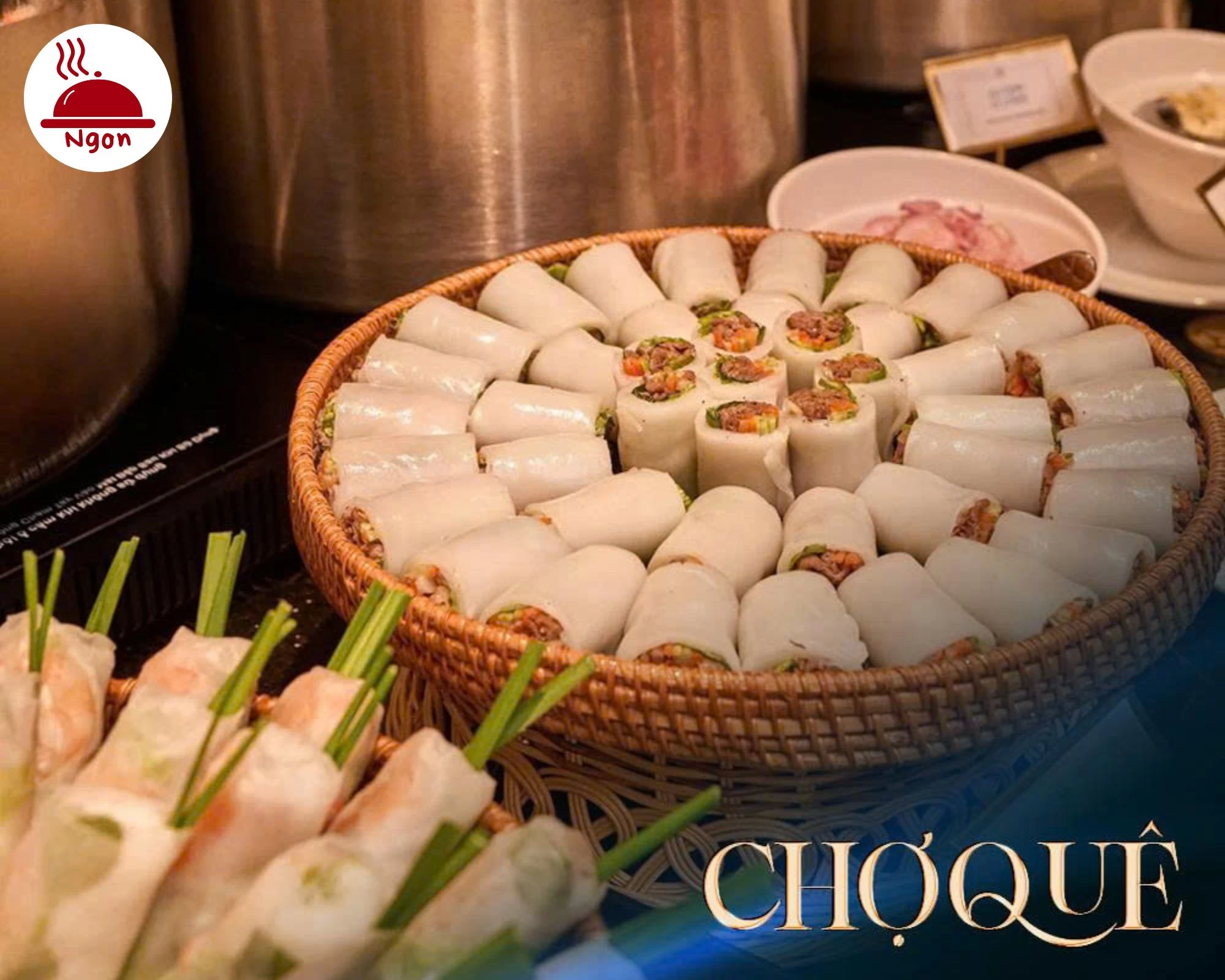 Góc Chợ Quê - Đặc sản thuần Việt hấp dẫn tại Buffet Cửu Vân Long