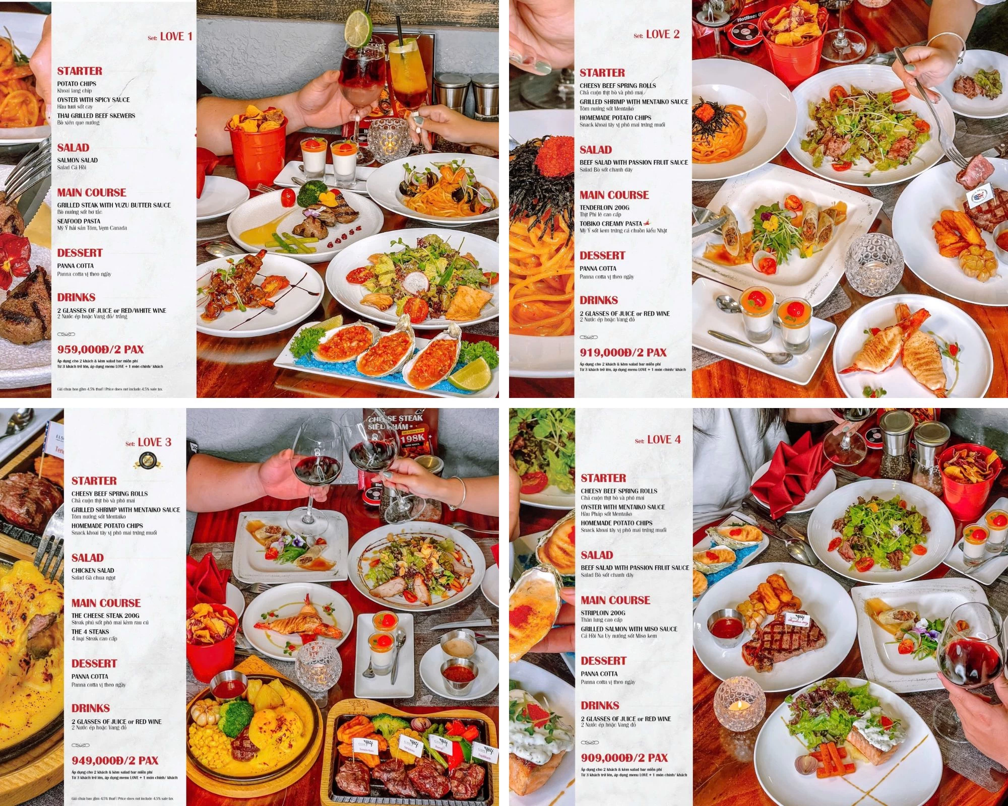 Hẹn hò, tụ tập, kỷ niệm... Mọi khoảnh khắc đều hoàn hảo với Set Menu phong phú tại Elsol Meat & Wine