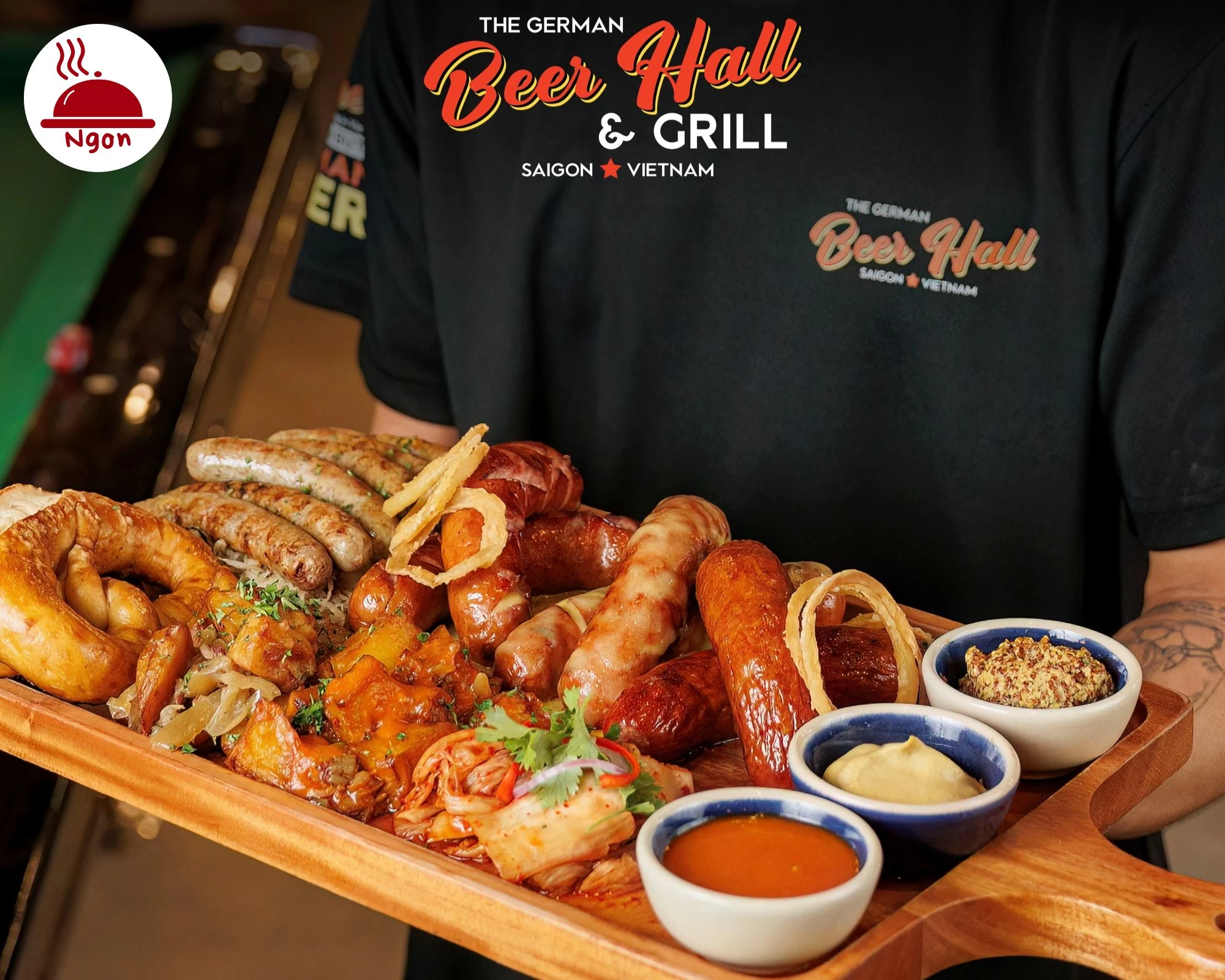Nhà hàng Đức Sài Gòn với các món nướng (grill) và bia tươi hảo hạng