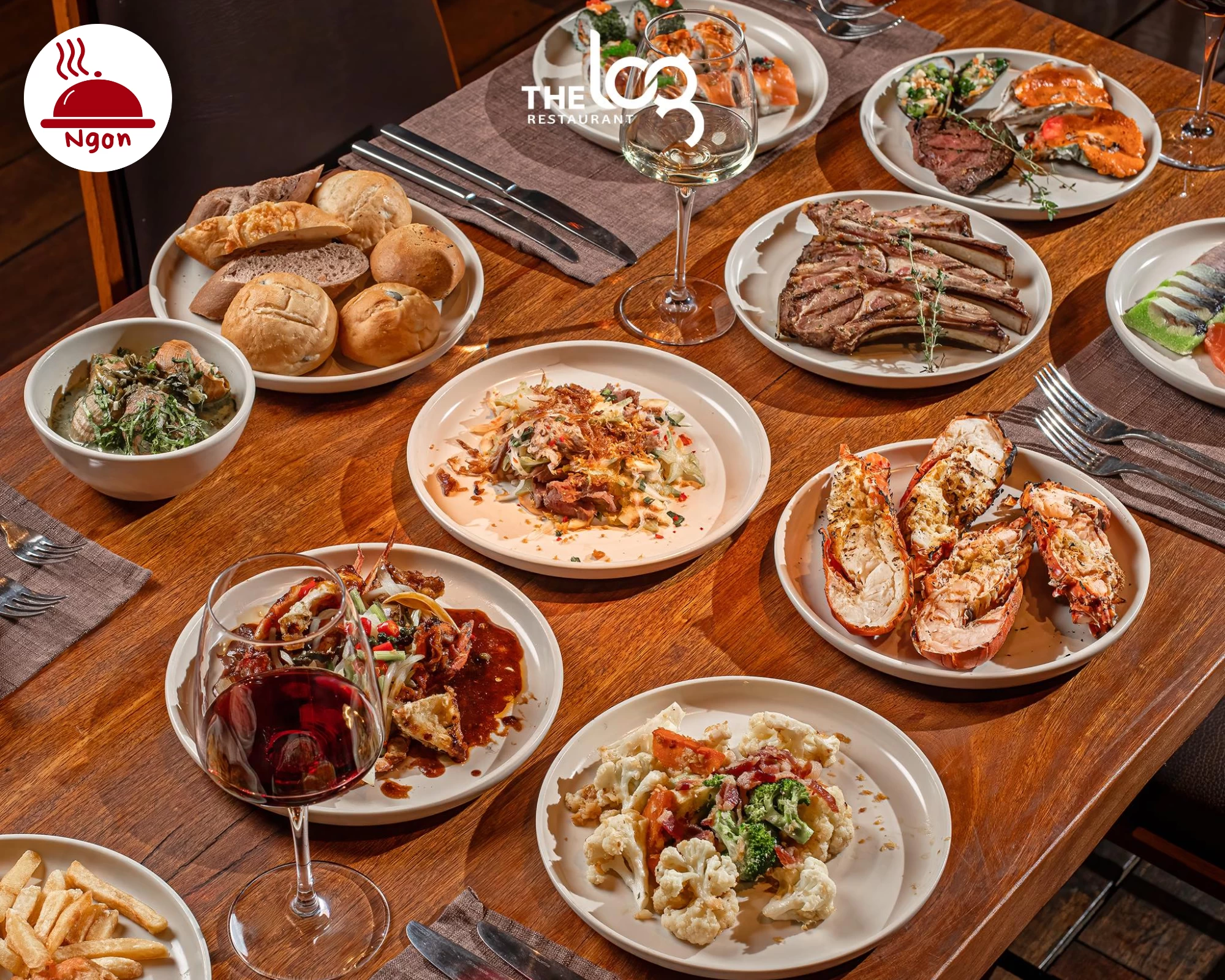 Tận hưởng không gian sang trọng và menu tinh hoa tại The Log. Khám phá đẳng cấp nhà hàng 5 sao TPHCM ngay hôm nay!