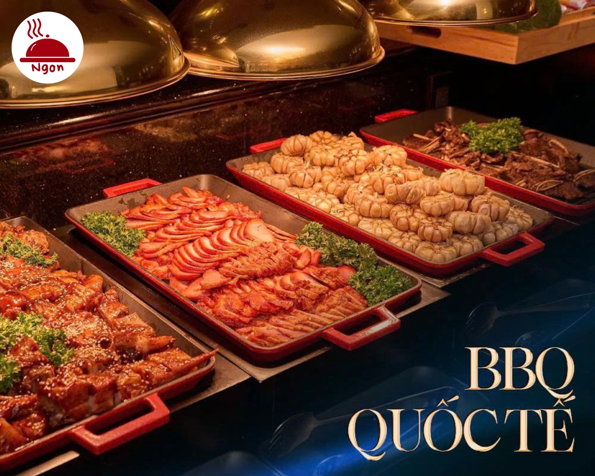 Thỏa mãn đam mê thịt với quầy BBQ Quốc Tế đa dạng tại Buffet Cửu Vân Long
