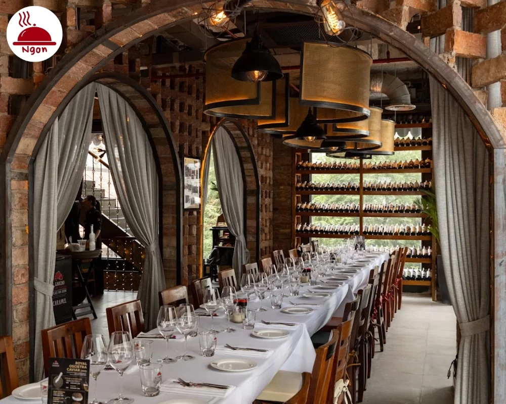 Không gian sang trọng, thanh lịch của nhà hàng beefsteak El Gaucho