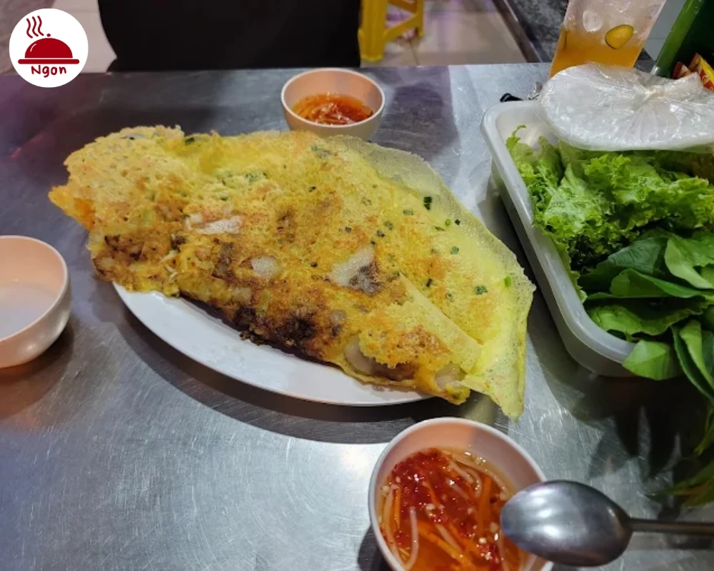 Món bánh xèo của tiệm Bánh Xèo Miền Tây Thanh Phương