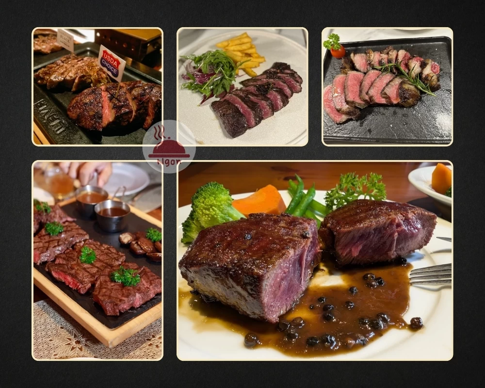 Món beefsteak của các quán