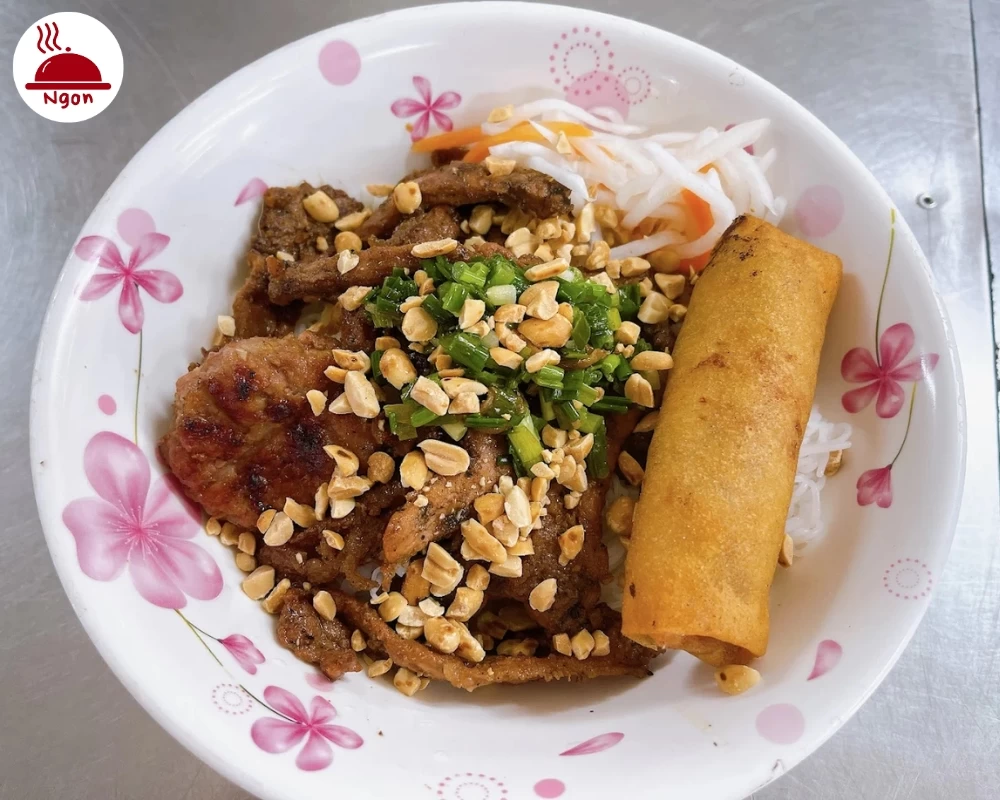 Món bún thịt nướng của quán Bún Thịt Nướng Hải Đăng