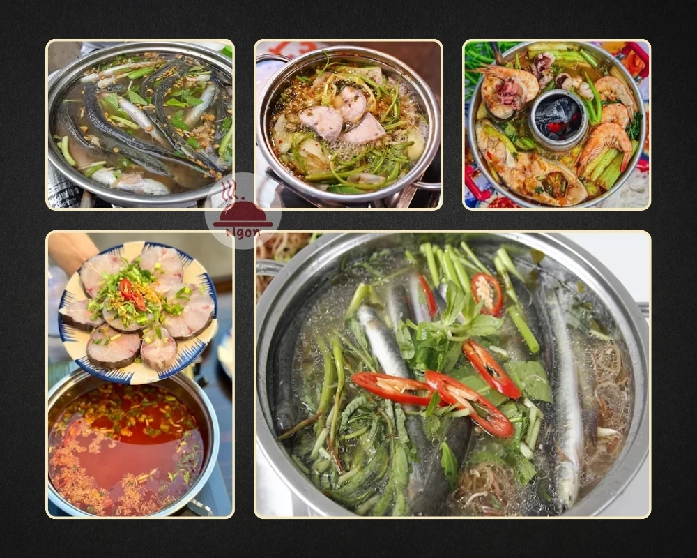 Món lẩu cá thơm ngon của các quán