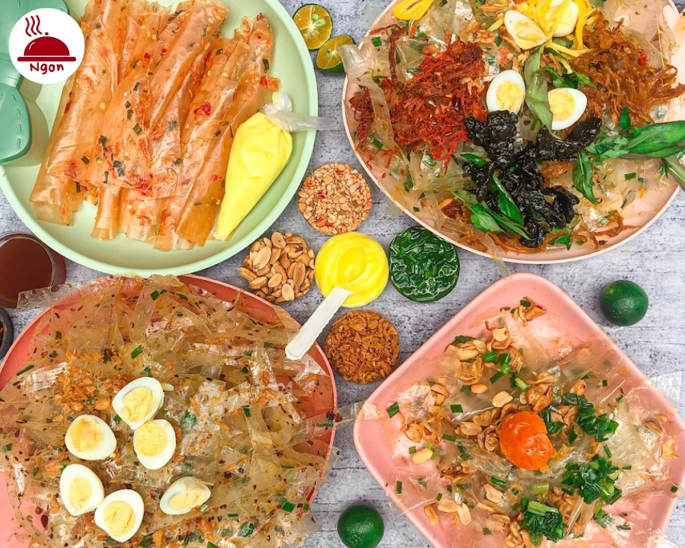 Các món bánh của tiệm Bánh Tráng Vân Nguyễn