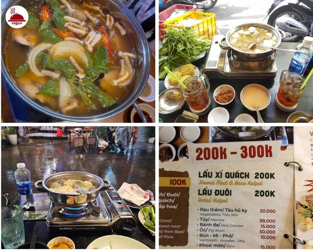 Lẩu bò Khu Nhà Cháy