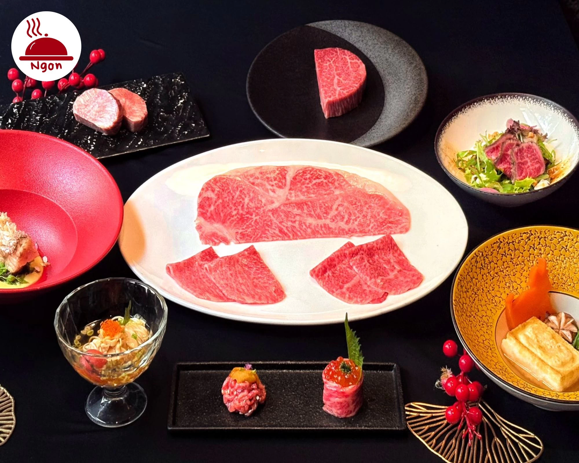 Set bò Wagyu cao cấp cho bữa tối sang trọng tại Yazawa Saigon