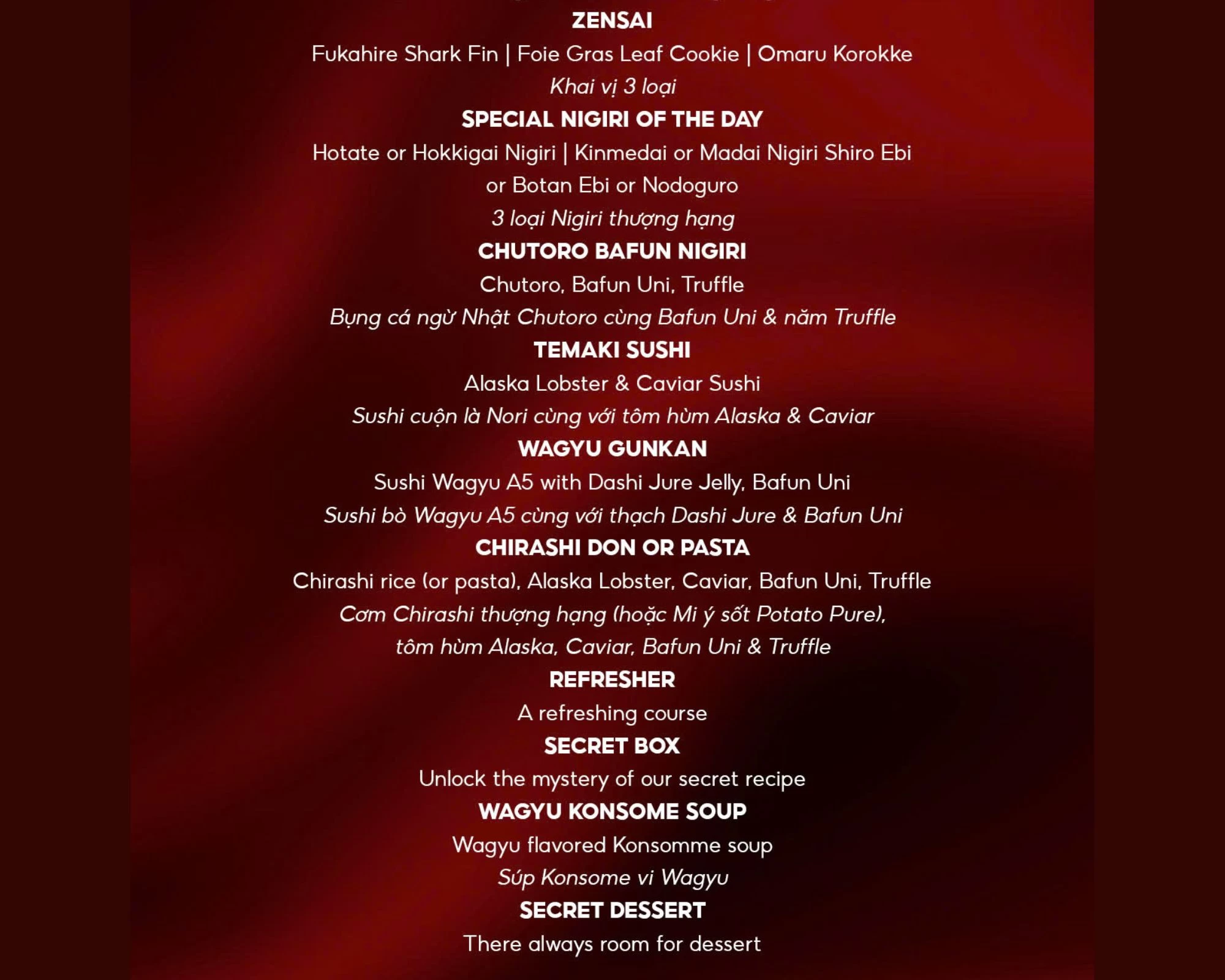 Set menu nghệ thuật với điểm nhấn bò Wagyu tại Miwaku Premium