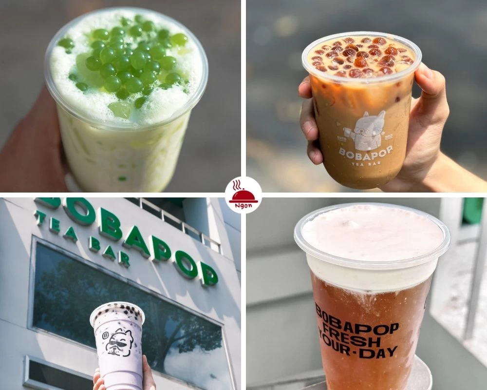 Trà sữa Bobapop Taiwan Lattea