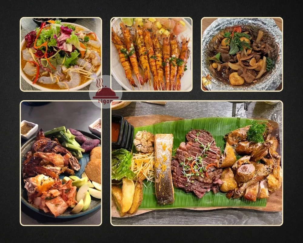 Một số món ăn của quán nhậu Gò Vấp - Ba Gác Vietnamese Grill & Beer Garden