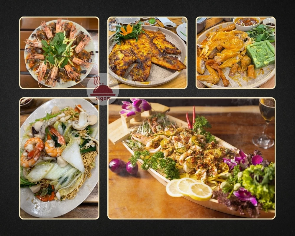 Một số món ăn của quán nhậu Bình Thạnh - Bia Tuyết Q9