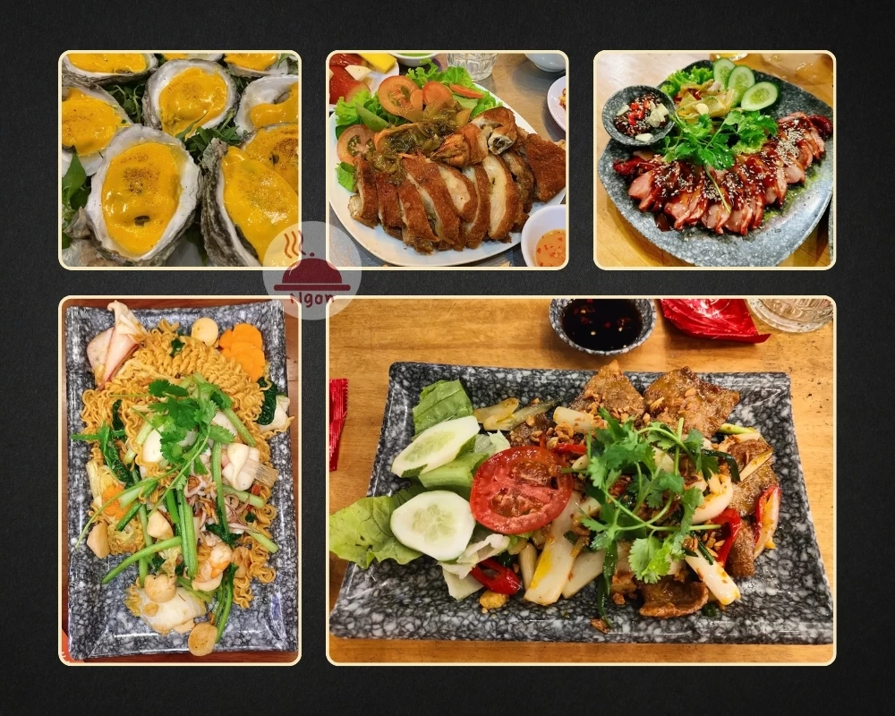 Một số món ăn của quán nhậu Bình Thạnh - Đỉnh Phong Quán