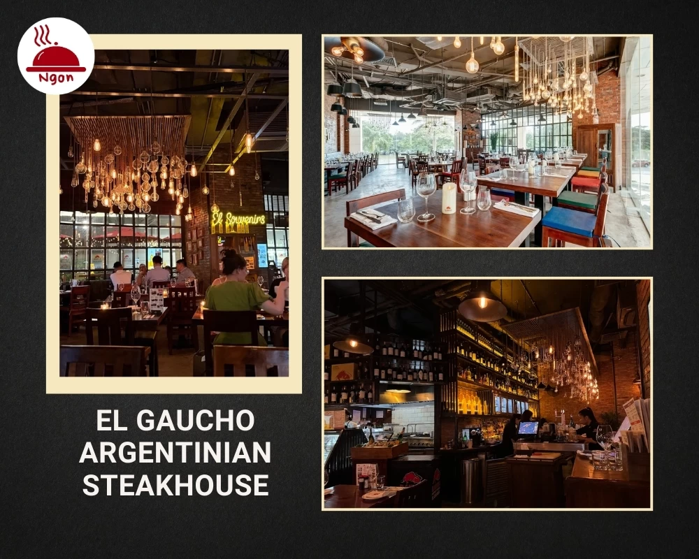 Không gian nhà hàng beefsteak quận 7 - El Gaucho Argentinian Steakhouse