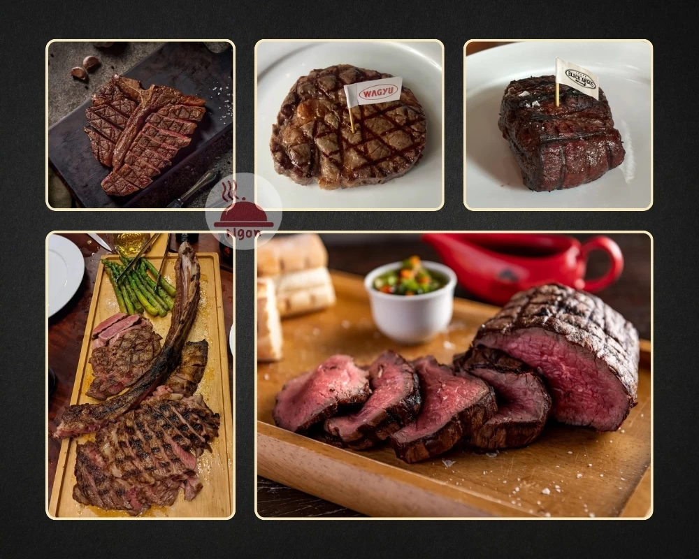 Món beefsteak của nhà hàng El Gaucho Argentinian Steakhouse