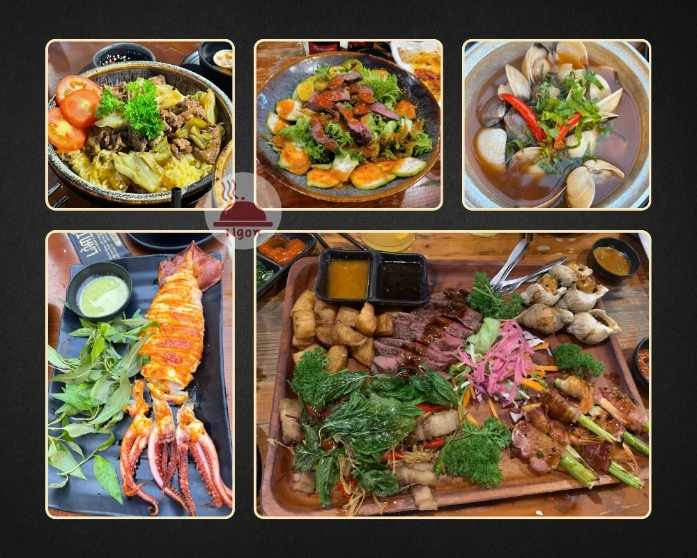 Một số món ăn của quán nhậu Bình Thạnh - Làm Tí - Food & Beer